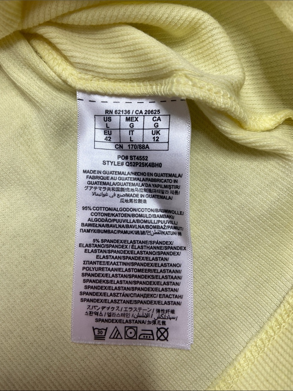 GUESS Y2K 2000s Yellow Rhinestone Logo Racerback Tank - Picture 4 of 7